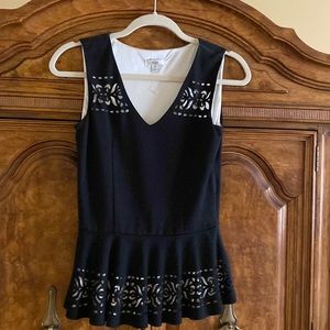 Sleeveless peplum top